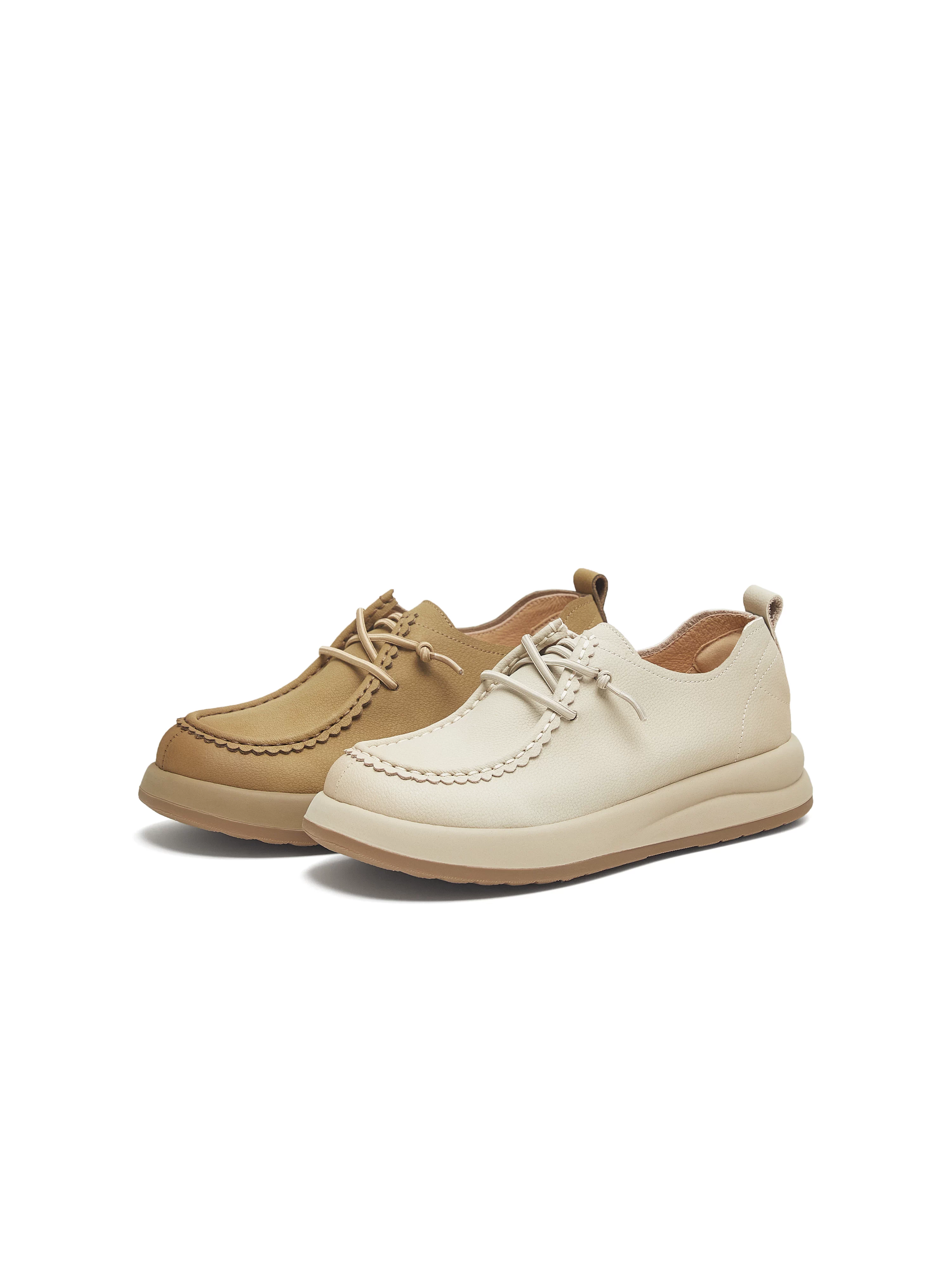 Giày Birkenstock đế dày tăng chiều cao kiểu retro Tianmeiyi dành cho nữ, giày da thường, giày đơn, mẫu mới thu đông 2025 BL831CM5