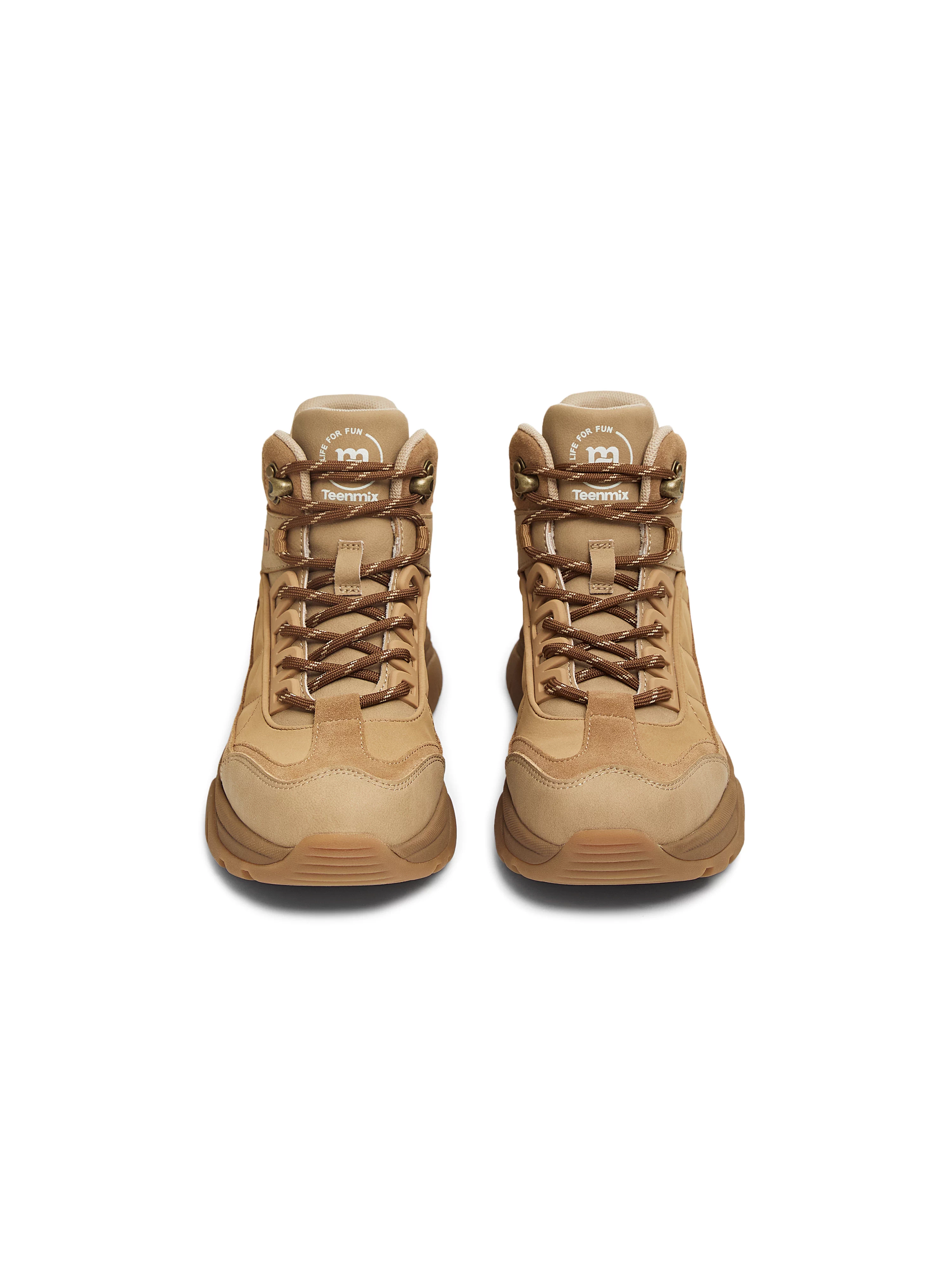 Giày đi bộ ngoài trời đế dày kiểu cổ điển Tianmeiyi, giày bốt công sở, giày nữ, giày bốt thời trang, bốt ngắn, kiểu mới mùa đông 2025