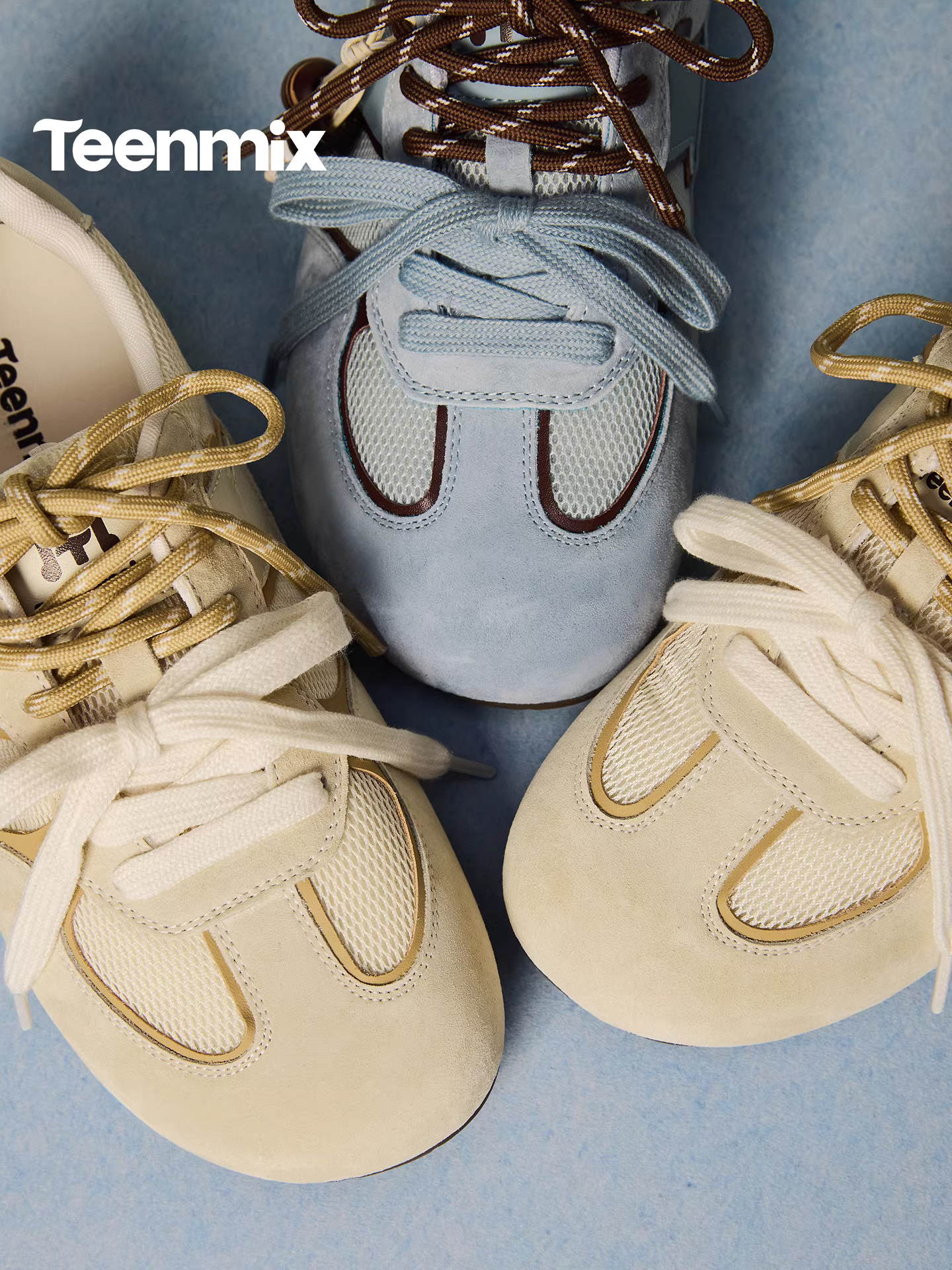 Giày tập luyện Agande đế mỏng có dây buộc đôi Tianmeiyi, giày thể thao thông thường dành cho nữ, mẫu mới mùa xuân 2026 BM781AM6