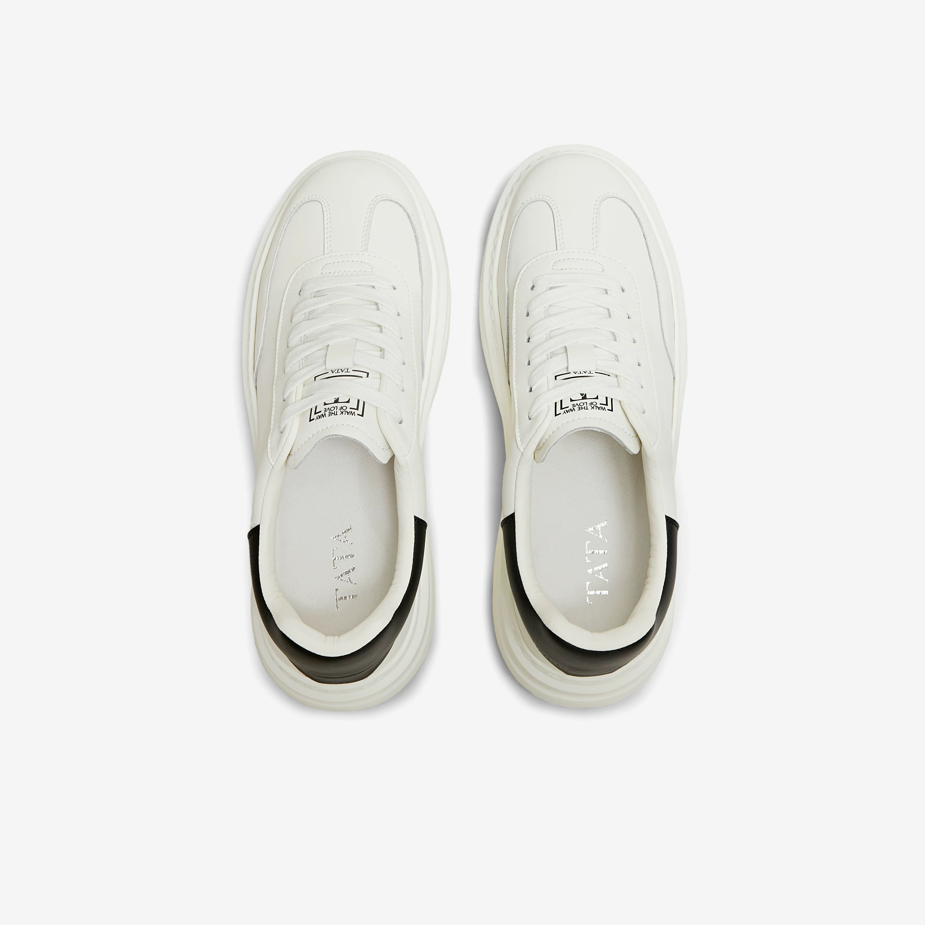 Giày nam TATA 2025 mùa đông mới giày thể thao thoải mái đa năng giày thường ngày giày trắng PGR01CM5