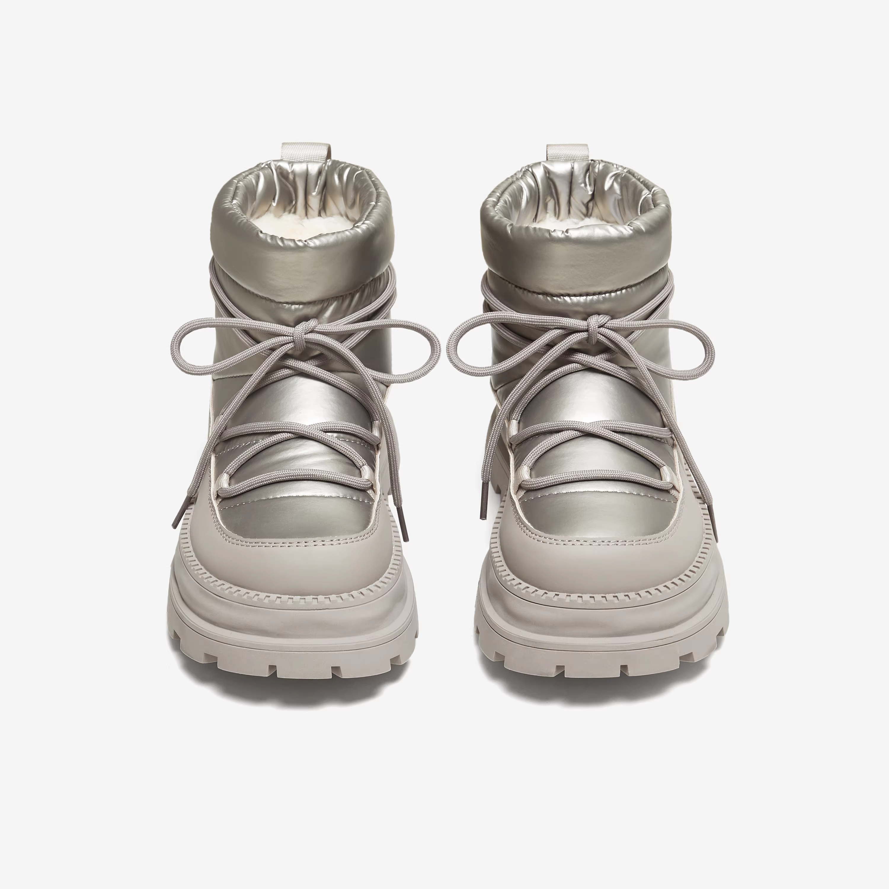 Giày bốt đi tuyết TATA mùa đông 2025, giày mùa đông thời trang lông thú, giày đa năng lót lông cừu, giày bốt cotton CHG02DD5