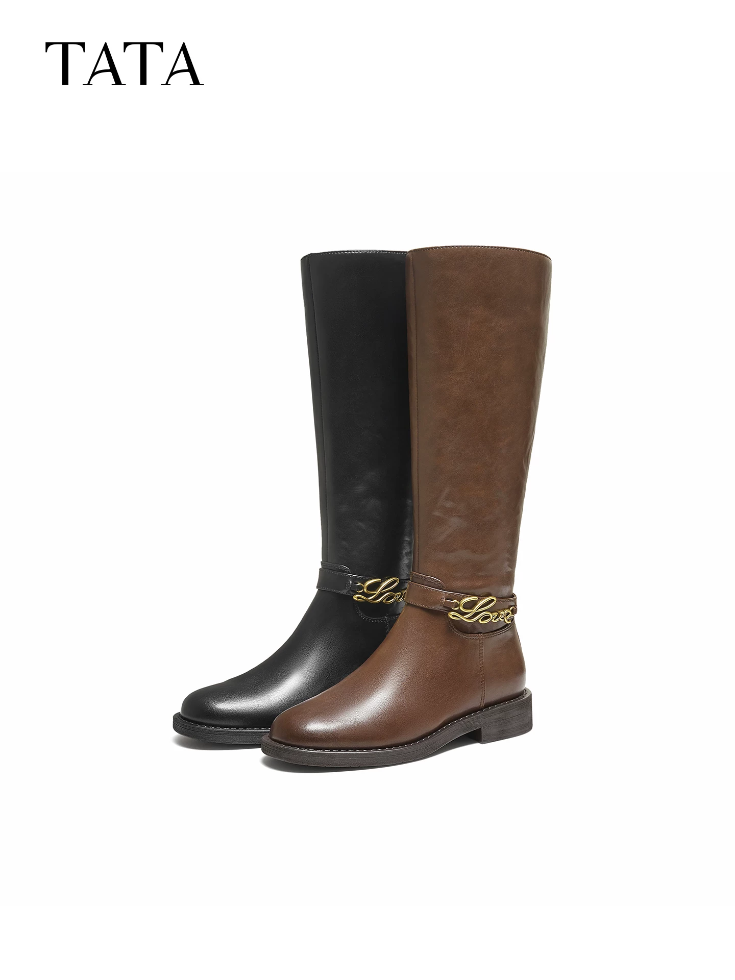 Giày bốt siêu mẫu TATA, bốt hiệp sĩ, bốt cao cổ thon gọn, bốt dài dành cho nữ nhỏ nhắn, bốt thời trang 7TGB5DG5