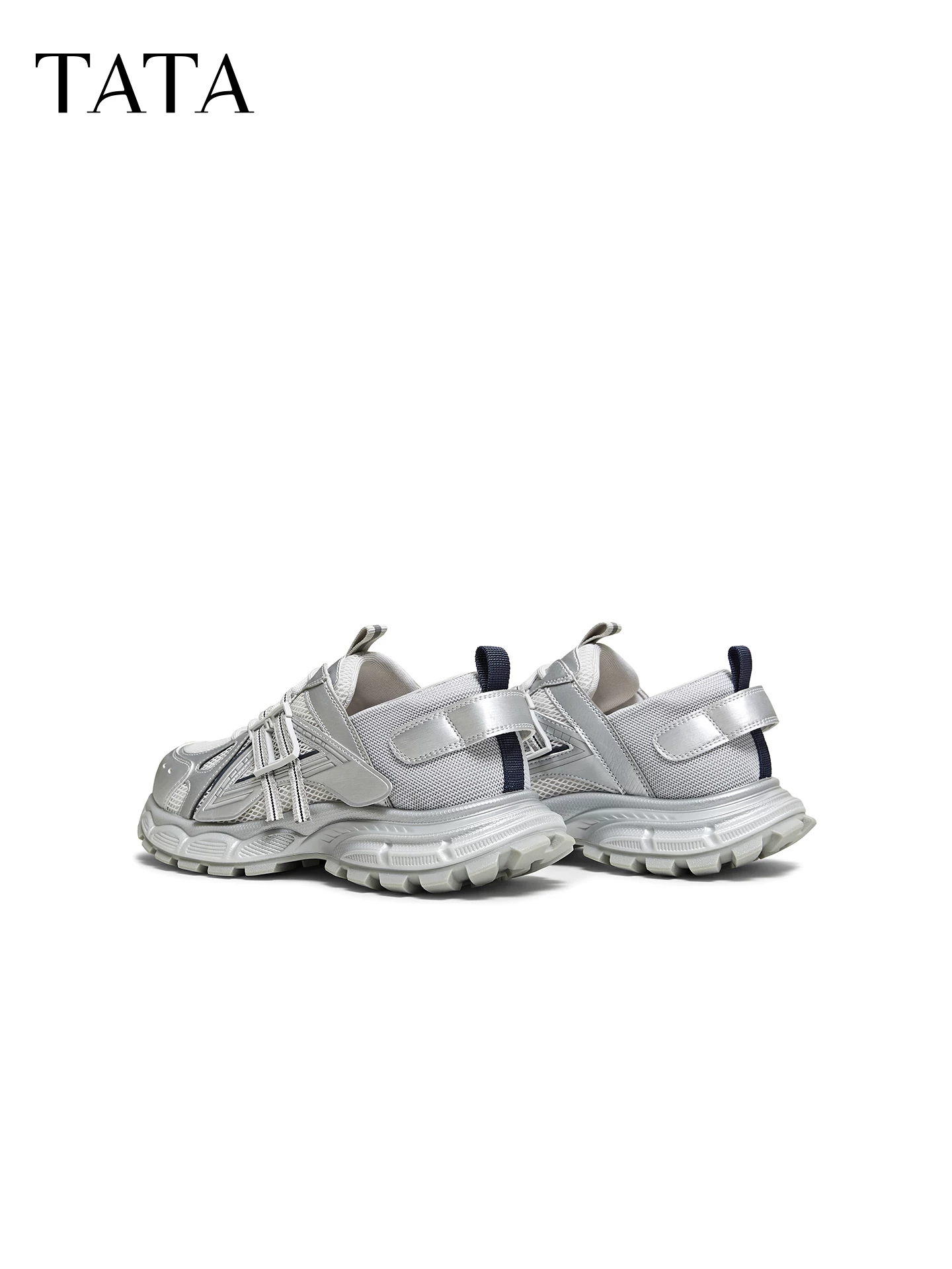 Giày thể thao TATA Dad Shoes 2026 Xuân Mới, đa năng, tăng chiều cao, đế dày, kiểu dáng thường ngày CLB01AM6