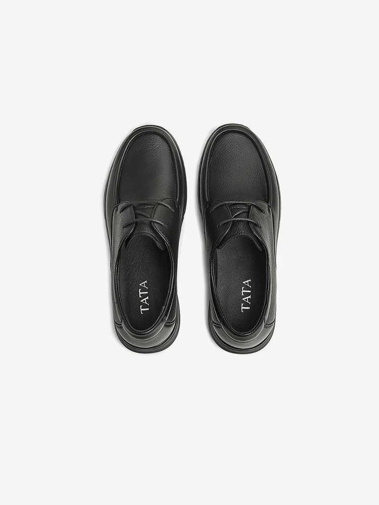 Giày da nam công sở TATA, giày bố da thật đế mềm đi làm, mẫu mới 2025 VMP02AM5