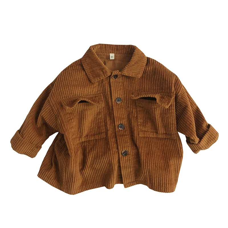 ootd~Đầy chất liệu và họa tiết~Áo khoác nhung trẻ em phong cách Nhật Bản và Hàn Quốc mùa xuân thu, áo khoác sành điệu và đa năng cho bé trai và bé gái.