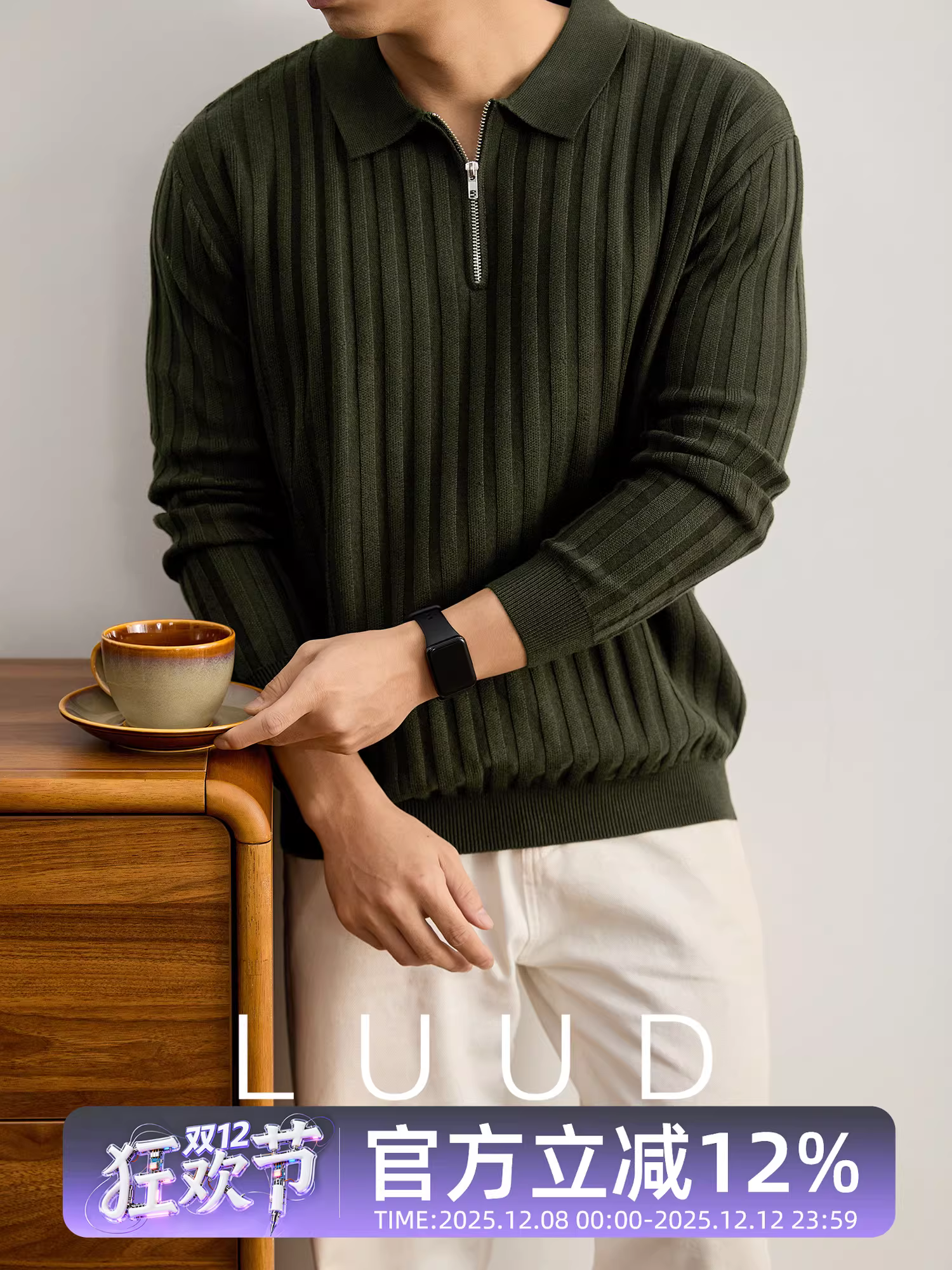 Áo len nam kiểu dáng cổ điển Mỹ, chất liệu mềm mại, thân thiện với da, thích hợp cho mùa thu đông.