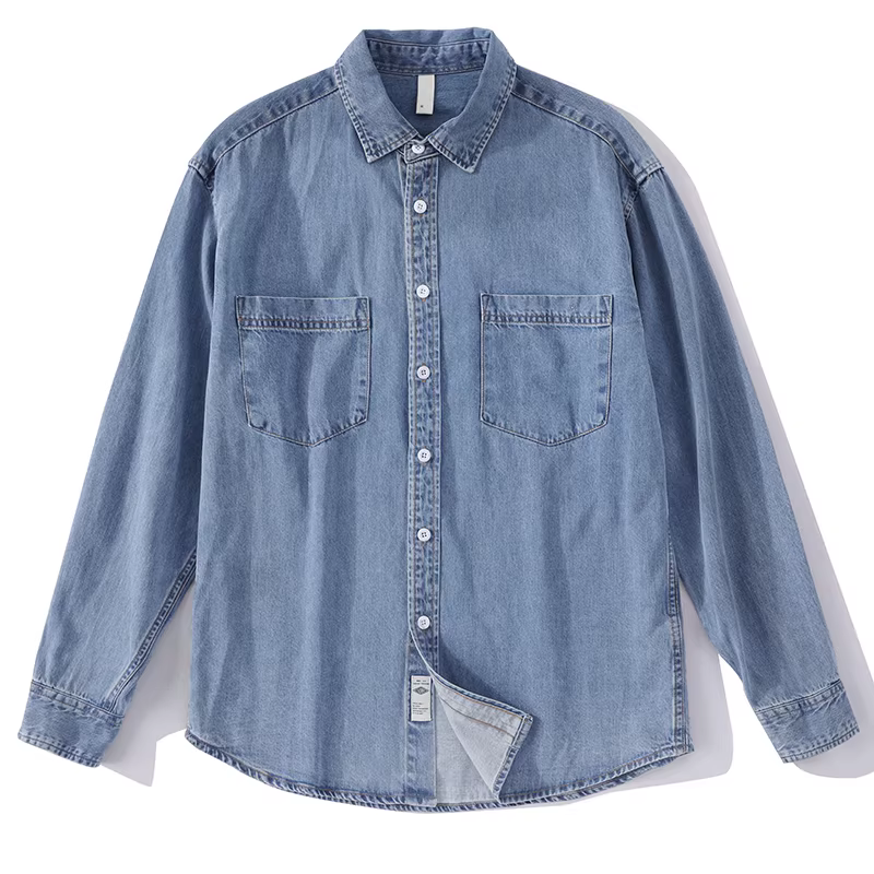 Áo khoác denim phong cách Hàn Quốc LUUD, chất liệu denim đã qua xử lý, kiểu dáng cổ điển, thoải mái, thoáng khí, áo khoác kiểu retro, áo khoác nhỏ gọn, dành cho nam