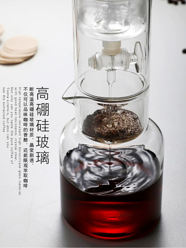 Bình pha cà phê kiểu Nhật, bình pha cà phê lạnh, bình pha cà phê lạnh gia dụng, bình pha trà lạnh bằng thủy tinh, máy pha cà phê lạnh kiểu nhỏ giọt