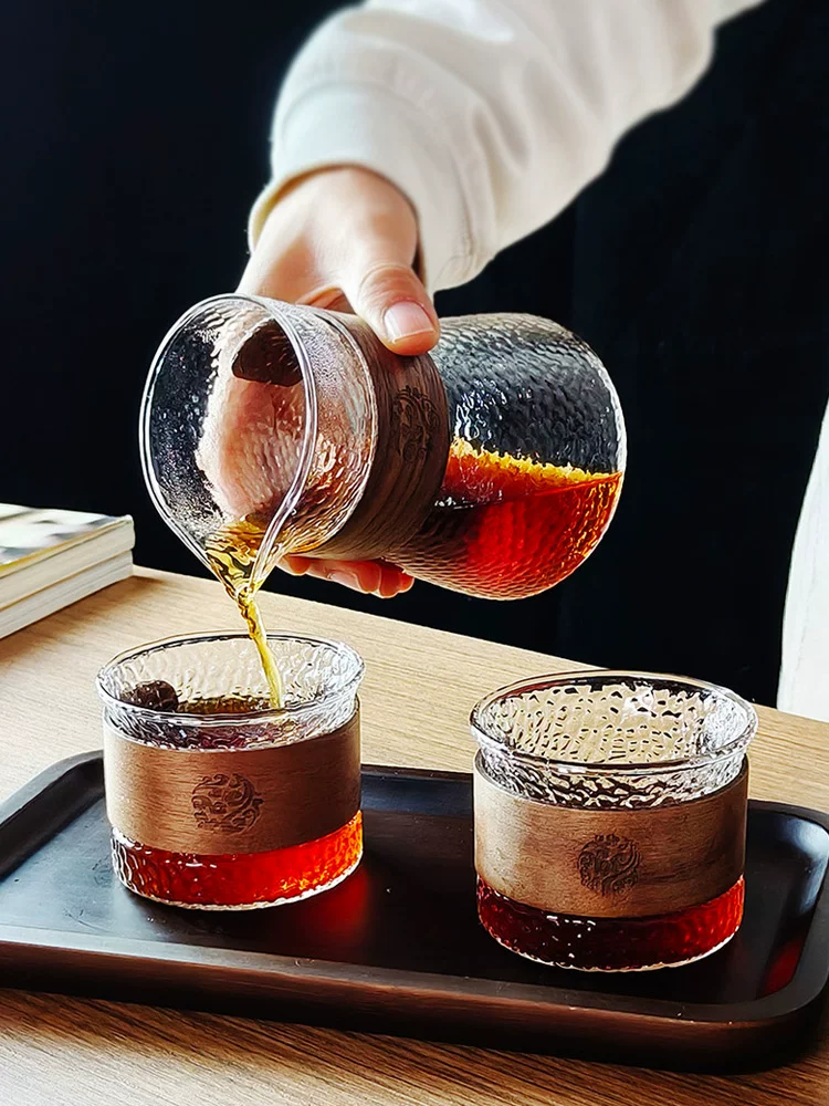 Cốc chia cà phê treo tai bằng búa, bình chia cà phê pha thủ công, bình cà phê thủy tinh chịu nhiệt, cốc công cộng, cốc nếm cà phê