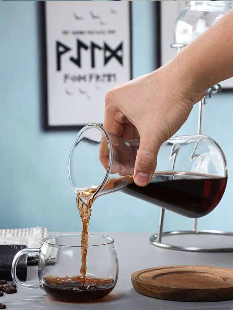 Bình pha cà phê lạnh, máy pha cà phê đá, bộ pha cà phê thủy tinh, bộ pha cà phê nhỏ giọt đá, bình pha cà phê thủ công, loại nhỏ giọt