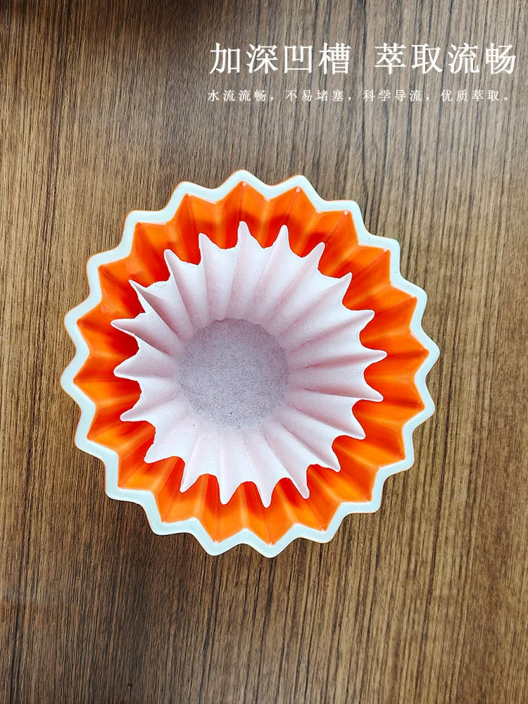 Bộ lọc cà phê gốm v60, bộ pha cà phê thủ công, bộ lọc giấy origami, phễu cà phê kiểu Mỹ