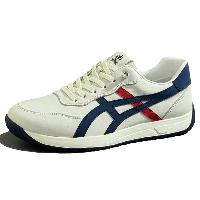 Giày Nam DeXun 2025 Mẫu Mới Da Thật Thời Trang Giày Thể Thao Sneaker Nam Màu Khối Cổ Điển Giày Forrest Gump