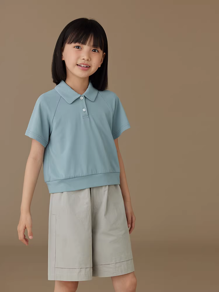 Quần short thể thao trẻ em, quần cotton đơn giản màu xám đa năng cho bé trai và bé gái, kiểu dáng mỏng mùa hè