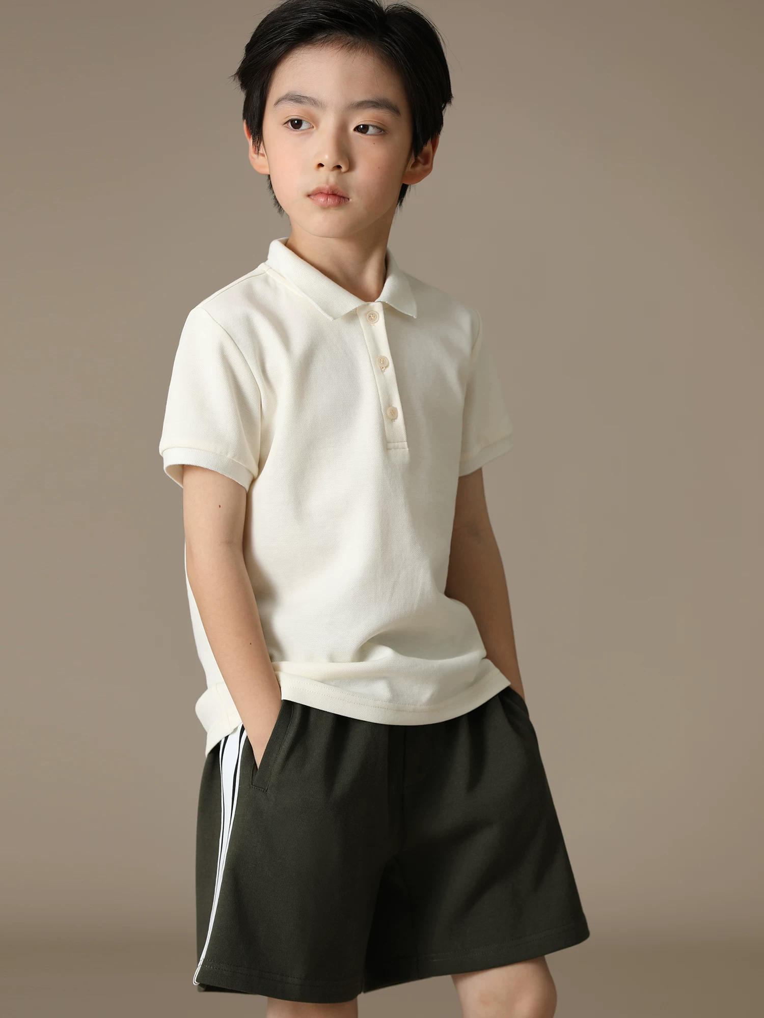 Quần áo trẻ em Hazi Mùa hè Quần short trẻ em bằng vải cotton mới dành cho trẻ lớn hơn Quần short đa năng thông thường Quần năm điểm Quần thể thao