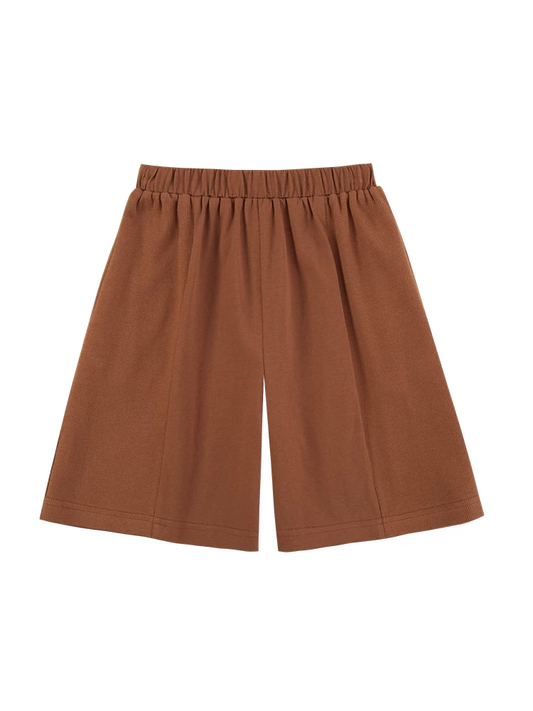 Quần ống rộng màu cam cho bé trai và bé gái, đa năng, thoải mái, rộng rãi, thoáng khí, quần short thông thường cho trẻ em, mỏng cho mùa hè
