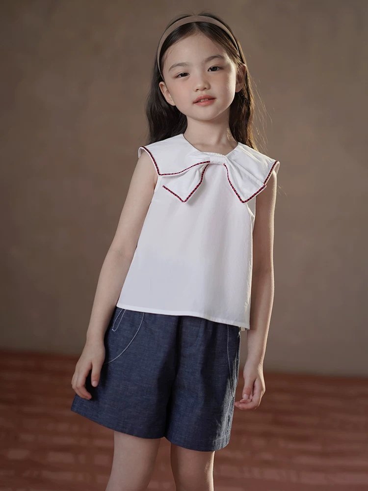 Quần áo trẻ em quần năm điểm dáng rộng đa năng quần âu bé trai bé gái mùa hè quần short mỏng thân thiện với làn da cotton nguyên chất