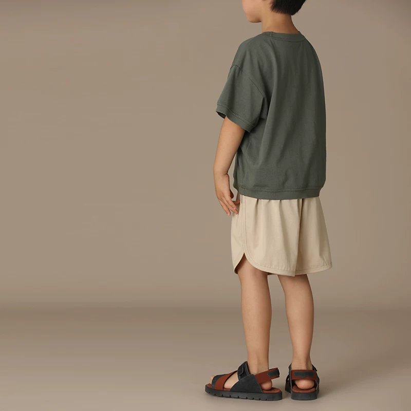 Quần áo trẻ em Hazi Mùa hè mới về Cotton chải kỹ thân thiện với da Thoáng mát thoáng khí Phong cách cha mẹ và con cái Quần short thể thao thông thường cho trẻ em
