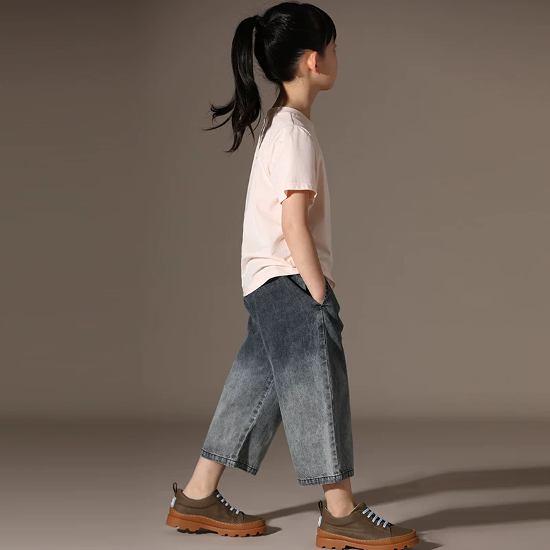 Quần short trẻ em mùa hè đa năng, kiểu dáng thẳng, dành cho cả bé trai và bé gái, dài đến giữa bắp chân