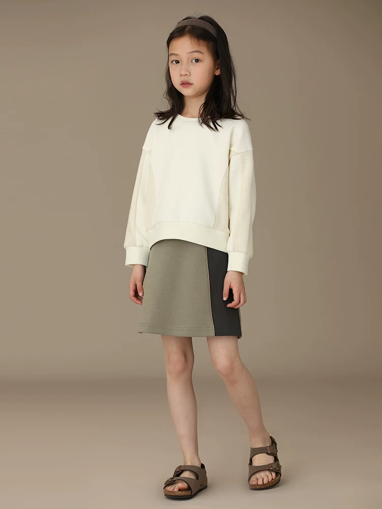 Quần áo trẻ em Hazi Bộ sưu tập mới Xuân/Hè dành cho bé trai và bé gái Phong cách cha mẹ và con cái Thoải mái đa năng Áo len cổ tròn mỏng đa năng