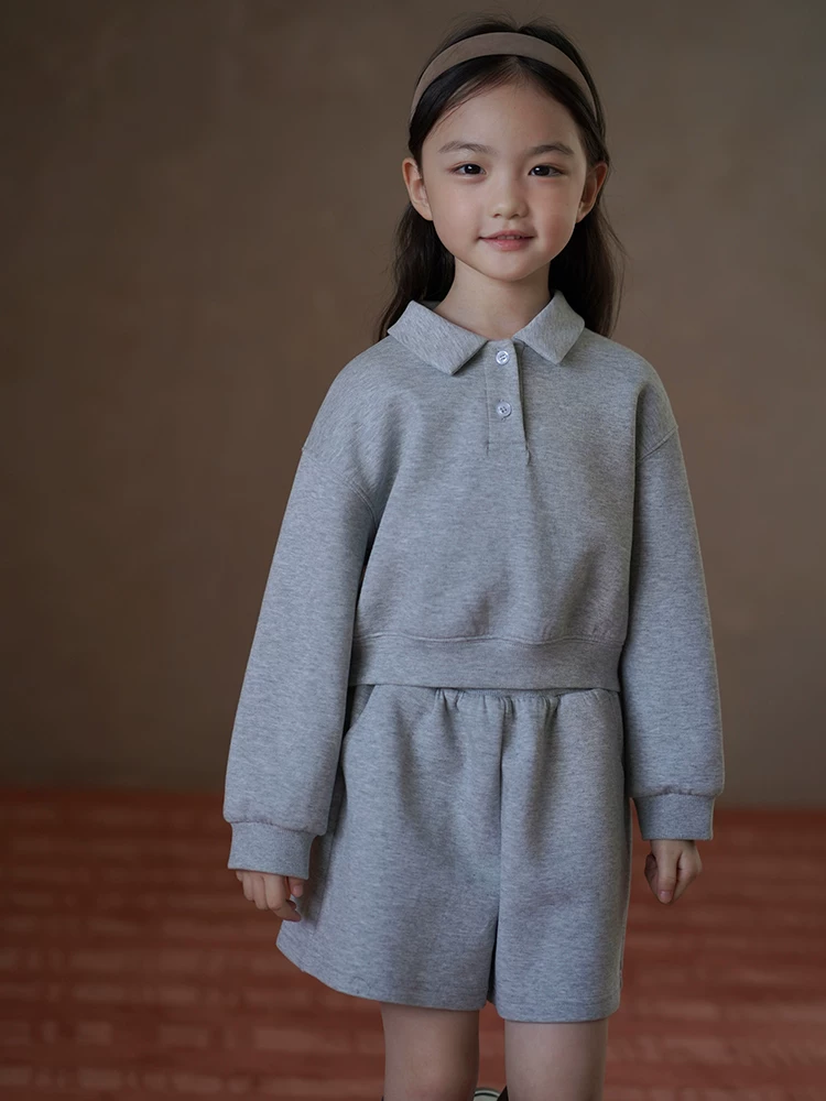 Quần áo trẻ em mùa xuân thu quần đùi trẻ em đơn giản đa năng quần thể thao bé trai bé gái quần đùi thường ngày cho trẻ lớn