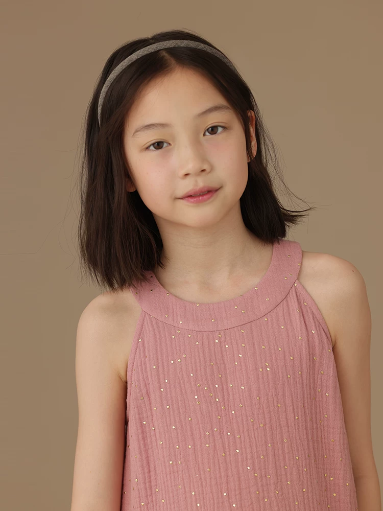 Quần áo trẻ em Hazi Váy mùa hè dành cho trẻ em màu đỏ hồng Váy cotton toàn bộ Váy bé gái Váy mùa hè cho bé gái Cảm giác cao cấp
