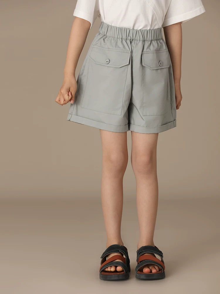 Quần áo trẻ em Ha Chi quần short đa năng unisex mùa hè cotton chải kỹ chất lượng cao quần áo bảo hộ lao động dành cho cha mẹ và con cái quần short thể thao thông thường