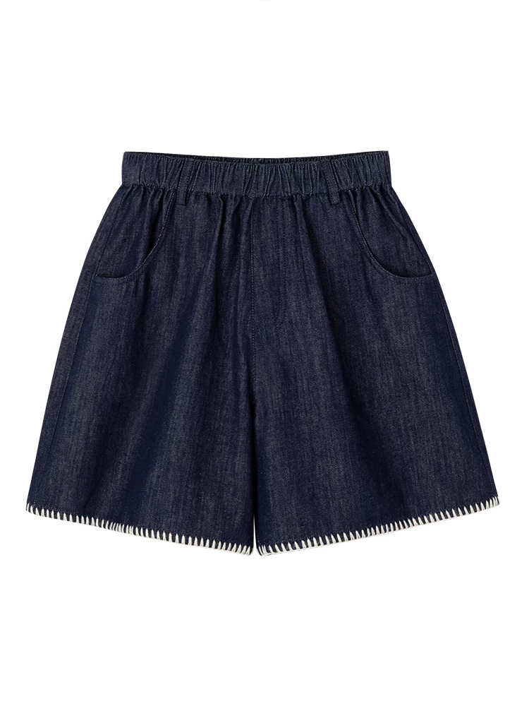 Quần short trẻ em mùa hè mỏng đa năng quần cotton co giãn quần dài vừa phải quần jean bé gái