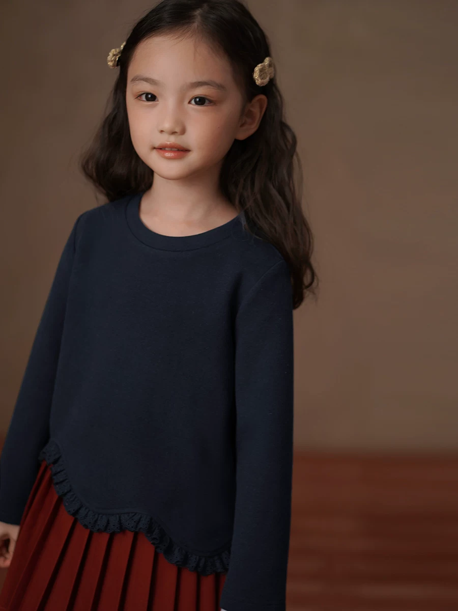 Áo giữ nhiệt mùa đông cho trẻ em làm từ nhung Đức, áo lót thun co giãn, áo thun dài tay cho bé gái.