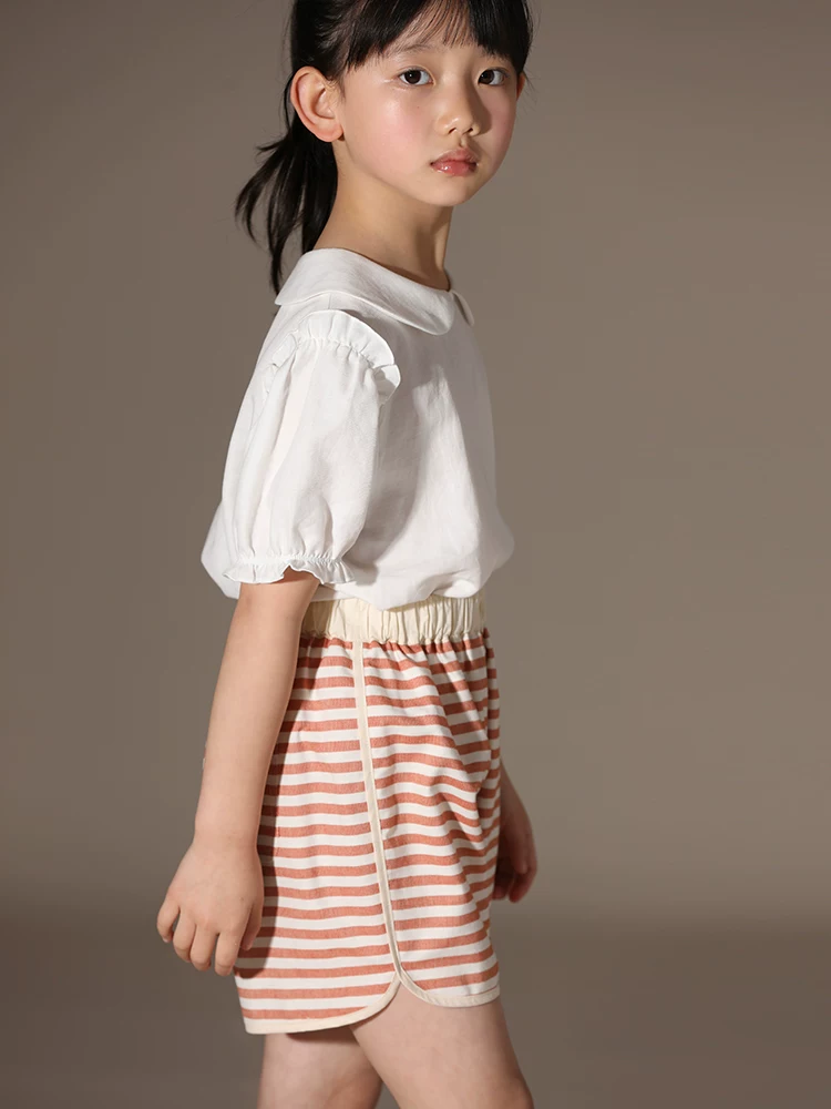 Quần áo mùa hè mới dành cho bé trai và bé gái, quần cotton chất lượng cao, quần short thể thao họa tiết sọc bố mẹ và con.