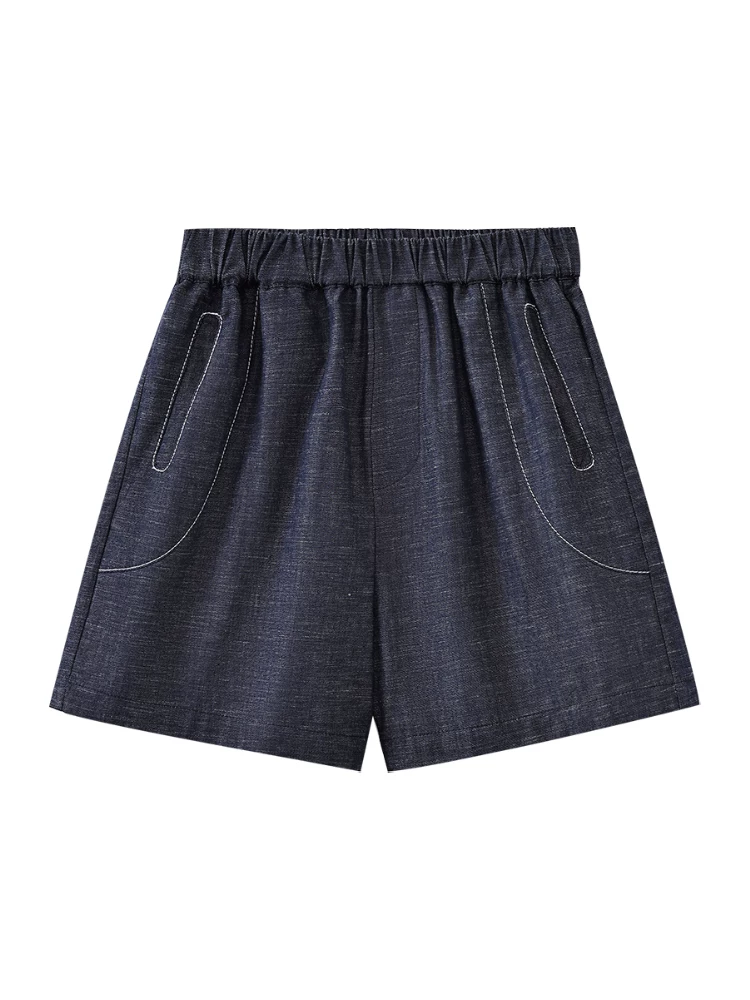 Quần áo trẻ em quần năm điểm dáng rộng đa năng quần âu bé trai bé gái mùa hè quần short mỏng thân thiện với làn da cotton nguyên chất