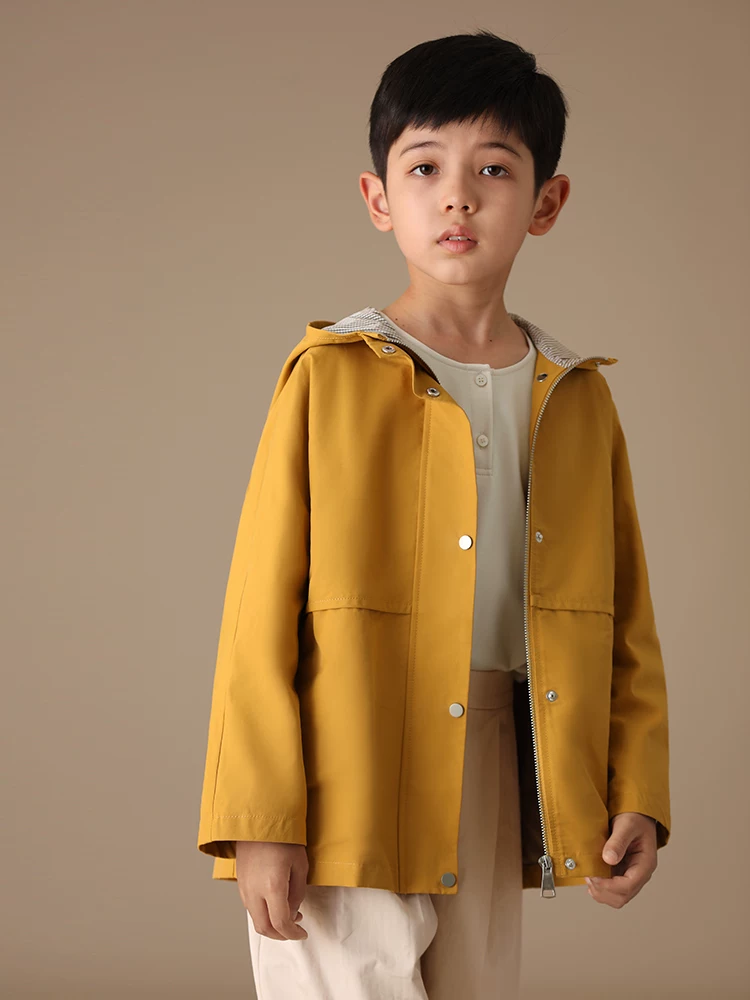 Quần áo trẻ em mùa xuân thu áo khoác trẻ em mặc thường ngày áo khoác ngoài chống gió áo bé trai bé gái áo khoác có mũ áo khoác gió