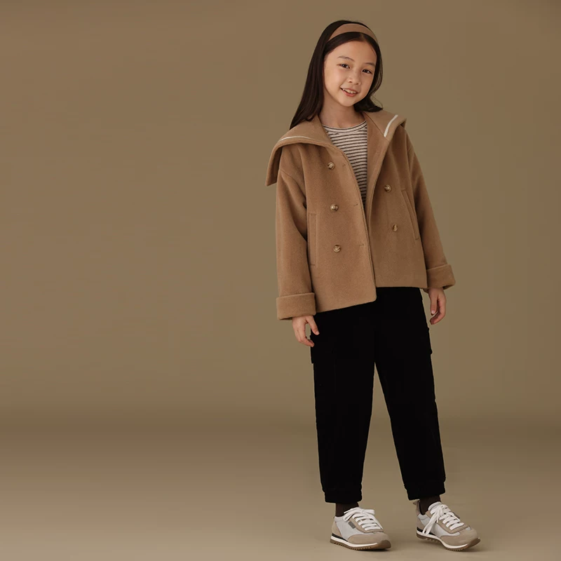 Quần dày dặn có lót lông cừu mùa đông dành cho trẻ em dành cho bé trai và bé gái, quần jogger thông thường dành cho trẻ em