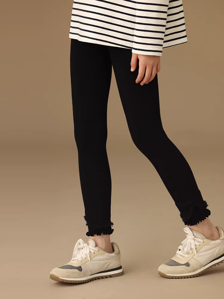 Quần dài mùa thu đa năng cho bé gái, chất liệu thân thiện với da, ôm dáng, co giãn, kiểu yoga, quần legging thoải mái mặc ngoài