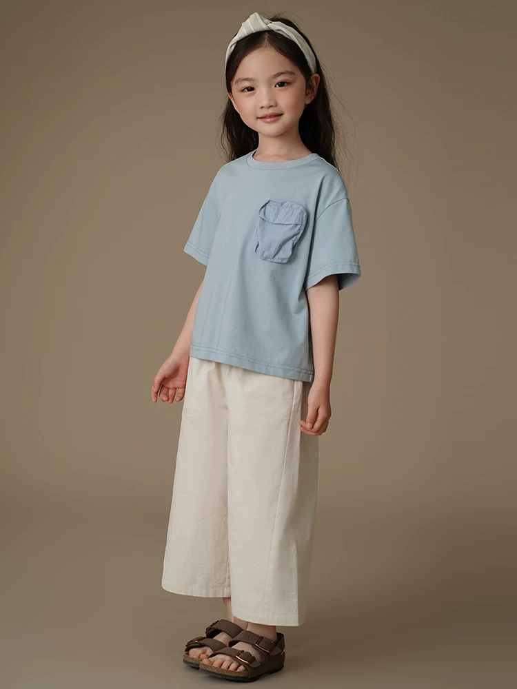 Quần áo trẻ em mùa hè, áo len bé trai bé gái, áo thun kiểu dáng xuông rộng, thời trang cho trẻ lớn, mặc hè, 25 kiểu mới