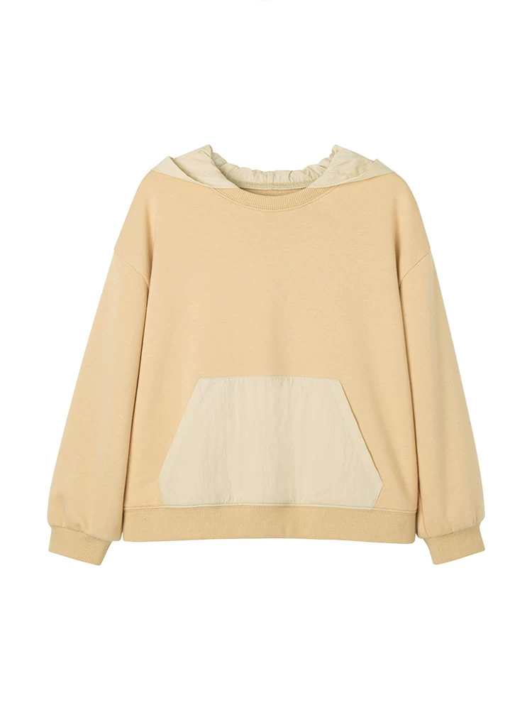 Quần áo trẻ em mùa xuân thu áo khoác mỏng dáng rộng thường ngày cho bé trai và bé gái áo hoodie giả hai mảnh có mũ trùm đầu sành điệu
