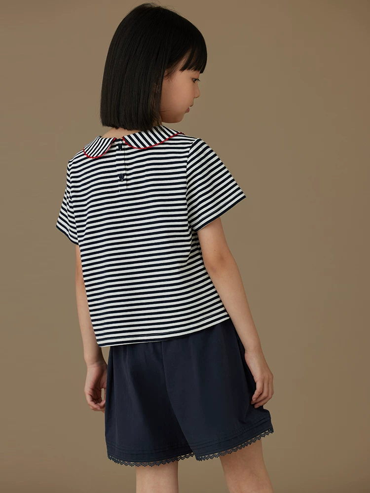 Quần short denim trẻ em cho bé gái, kiểu dáng mới mùa hè, quần ống rộng, đa năng, quần dài vừa thân thiện với làn da, mỏng.