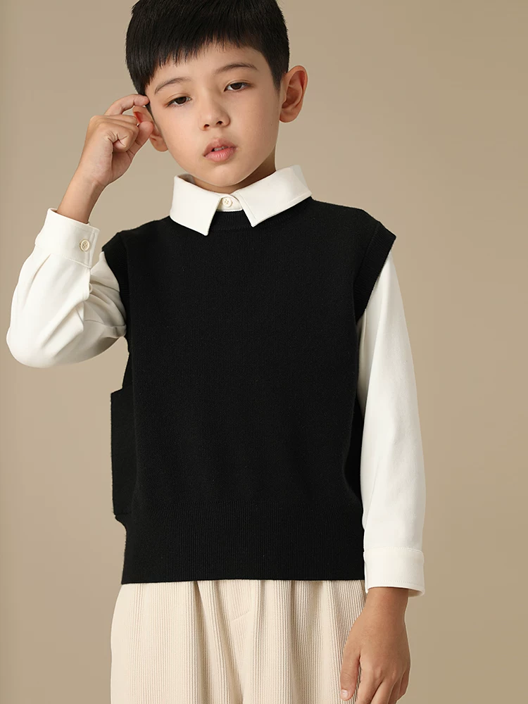 Quần áo trẻ em áo mùa xuân thu bé trai và bé gái áo sơ mi trắng toàn cotton trẻ em áo sơ mi dài tay đồng phục học sinh áo sơ mi cơ bản