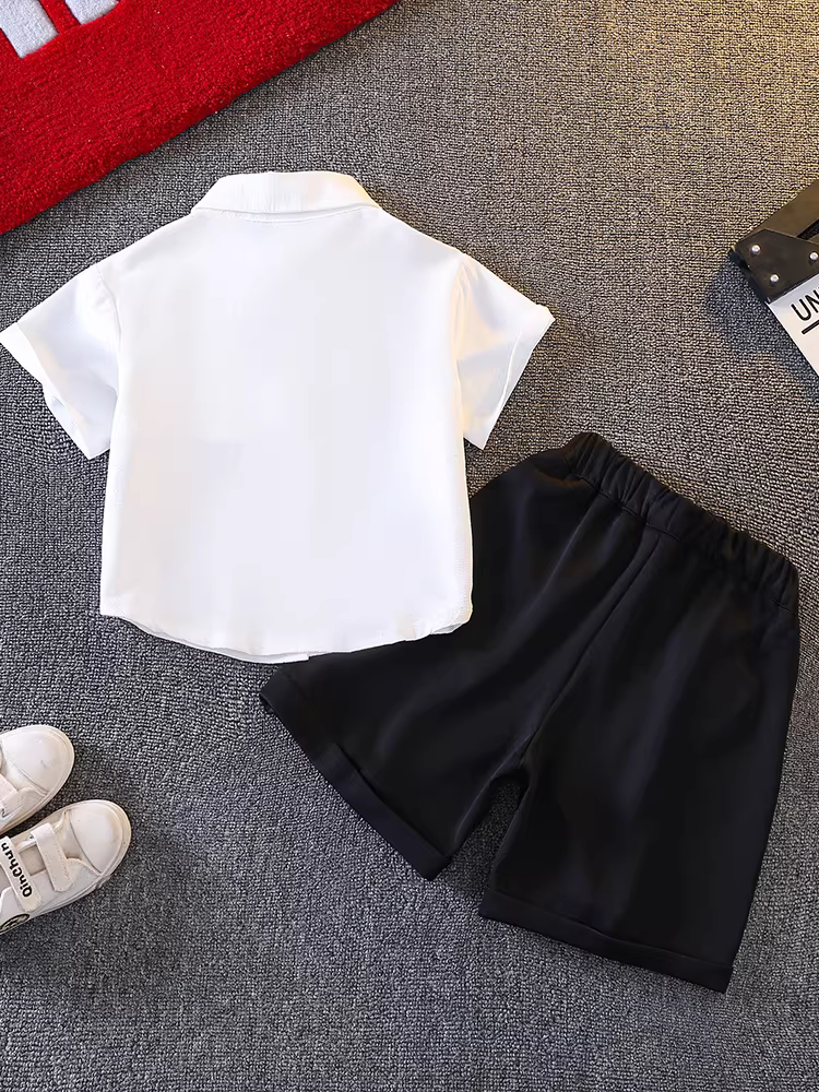 Áo sơ mi thời trang cho bé trai 2025, áo kiểu đường phố trẻ trung, áo trẻ em thường ngày, bộ đồ lịch lãm cho bé