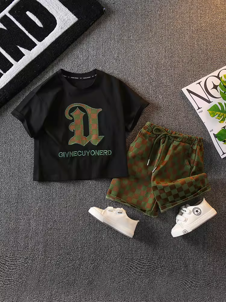 Trang phục mùa hè cho bé trai 2025, kiểu dáng mới thời trang, quần áo mùa hè mát mẻ cho trẻ nhỏ, thời thượng, bé trai đẹp trai, quần áo trẻ em hợp thời trang