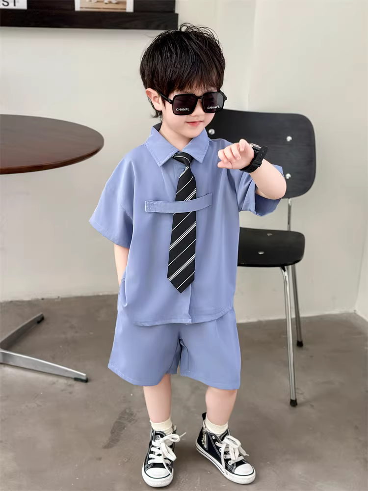 Bộ vest bé trai, bộ vest mùa hè lịch lãm cho bé, trang phục dạ hội phong cách Anh quốc cho bé trai