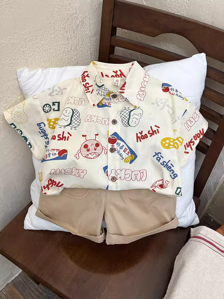 Bộ quần áo bé trai 25 mẫu mới thời trang cá tính, phong cách đường phố, quần áo hè trẻ em, bộ hai mảnh hot trend mạng xã hội