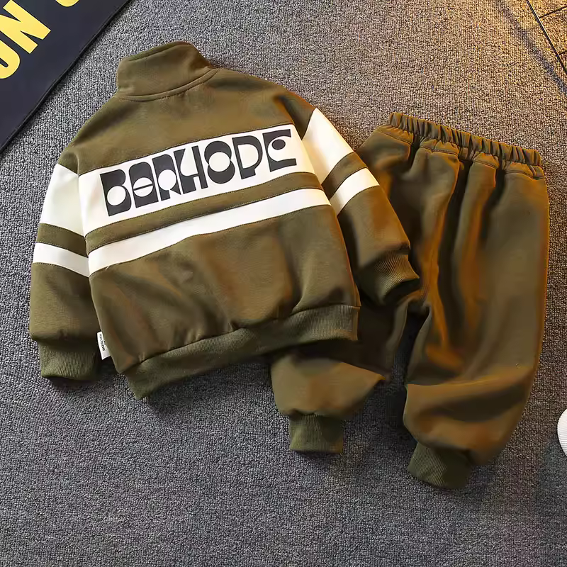 Bộ trang phục mùa xuân cho bé trai 2025, kiểu dáng thời trang mới, quần áo xuân thu cho bé, phong cách Hàn Quốc, lịch lãm, bộ hai mảnh thường ngày