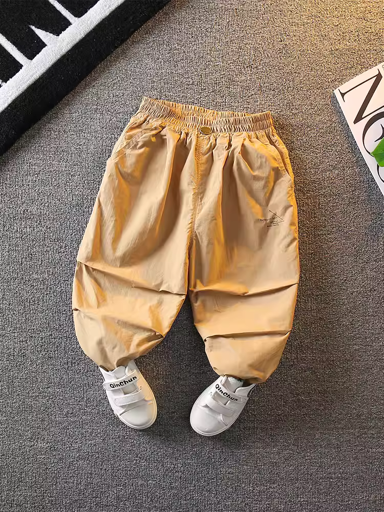Quần chống muỗi mùa hè cho bé trai 2025, quần đèn lồng mùa hè trẻ em mới, quần dài mỏng, kiểu dáng thời trang cho bé trai