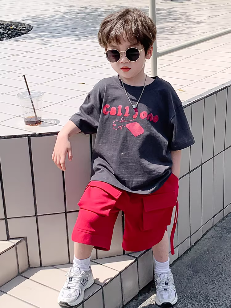 Bộ đồ bé trai 25 kiểu mới mùa hè phiên bản Hàn Quốc phong cách trẻ trung thoáng mát trang phục mùa hè mát mẻ bộ hai mảnh ngắn tay dành cho trẻ nhỏ