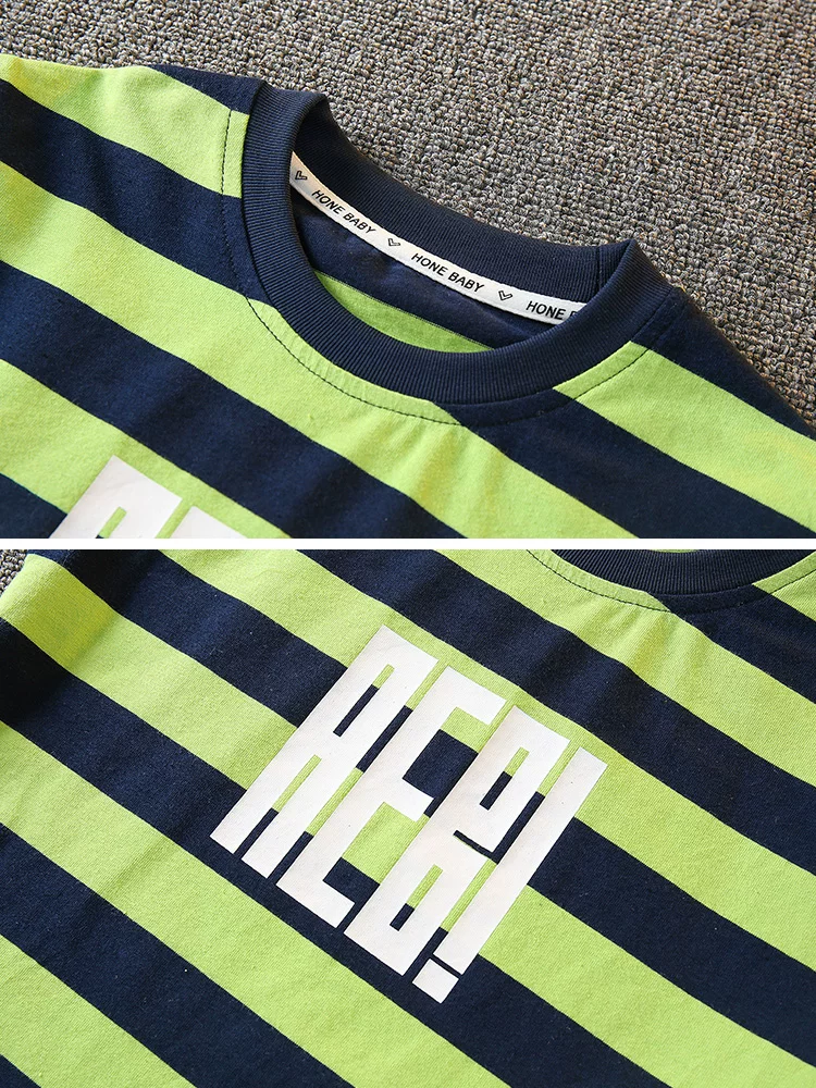 Trang phục mùa hè cho bé trai 2025, quần áo thể thao ngắn tay, phong cách đường phố năng động, quần áo mùa hè cho bé trai, quần áo trẻ em