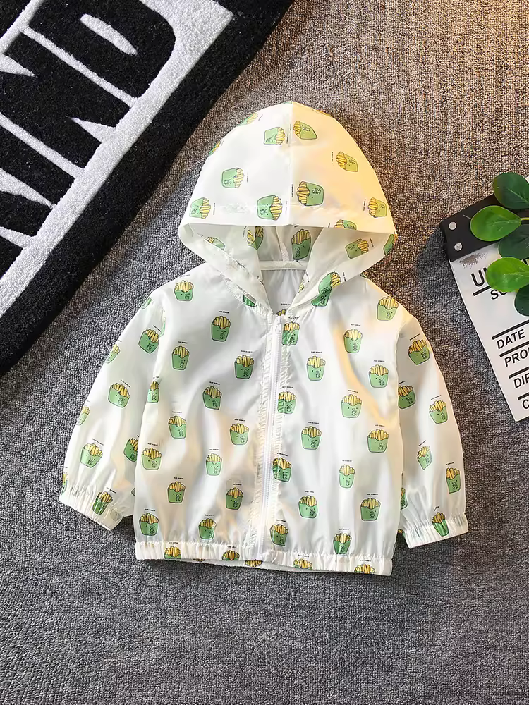 Quần áo chống nắng cho bé trai 25 kiểu dáng mùa hè mới Áo khoác ngoài nhẹ cho bé trai Quần áo mùa hè thoáng khí có khả năng chống tia cực tím và che nắng cho da