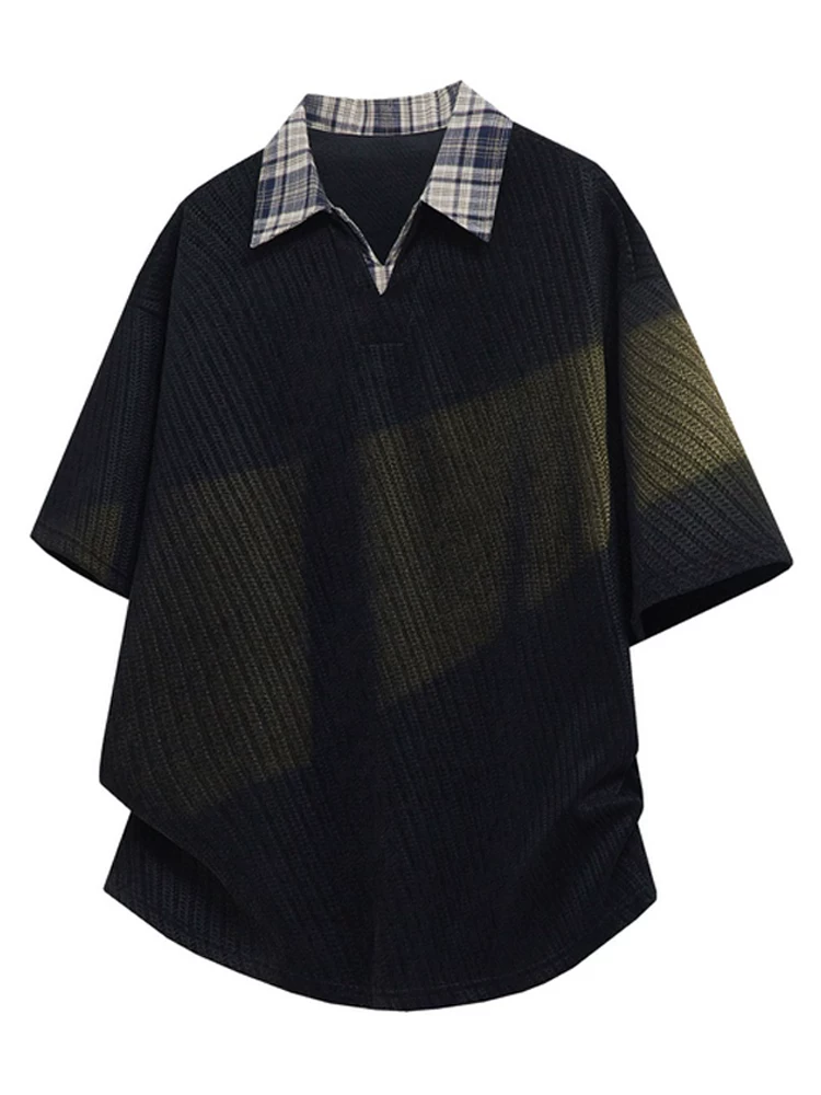 Áo polo kẻ sọc phối màu phong cách Mỹ của Jeanswest dành cho nam, kiểu dáng rộng rãi mùa hè, áo polo thương hiệu cao cấp, thoáng khí, hợp thời trang.