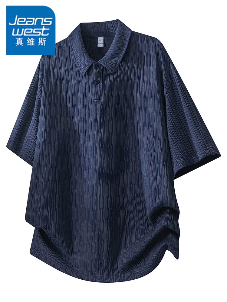 Áo thun polo dáng rộng thoải mái Jeanswest dành cho nam, thương hiệu thời trang cao cấp mùa hè, tay ngắn thoáng khí và thân thiện với làn da.