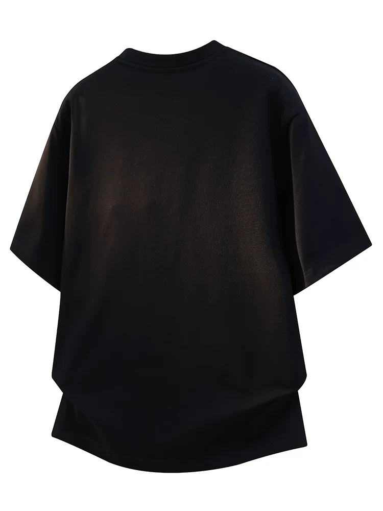 Áo thun nam Jeanswest 2026 kiểu mới tay lửng cổ tròn, mùa xuân hè, dáng rộng, chất liệu thoáng khí, tay ngắn.