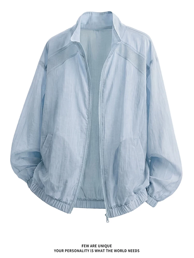 Quần áo chống nắng cổ đứng Jeanswest UPF50+ dành cho nam, kiểu mới hè 2026, áo kiểu cao cấp thoáng khí, rộng rãi, thoải mái